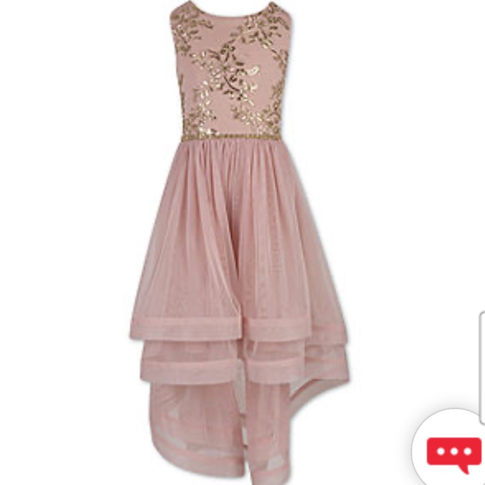 Speechless Kids Dress Pink and Gold Size 16
